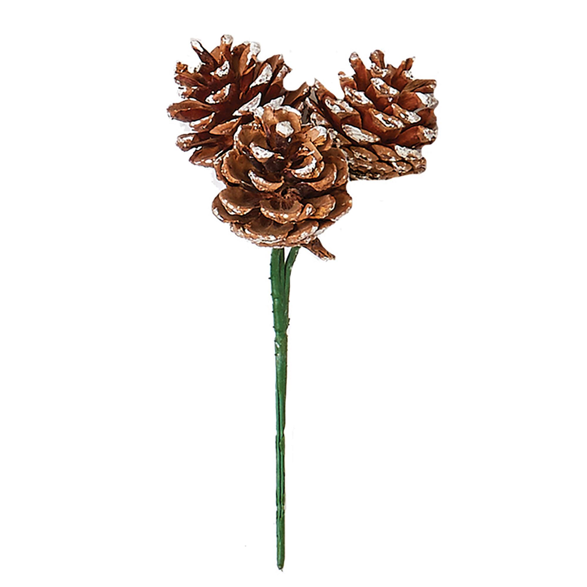 7" White Tip Pinecone Picks, 72ct.